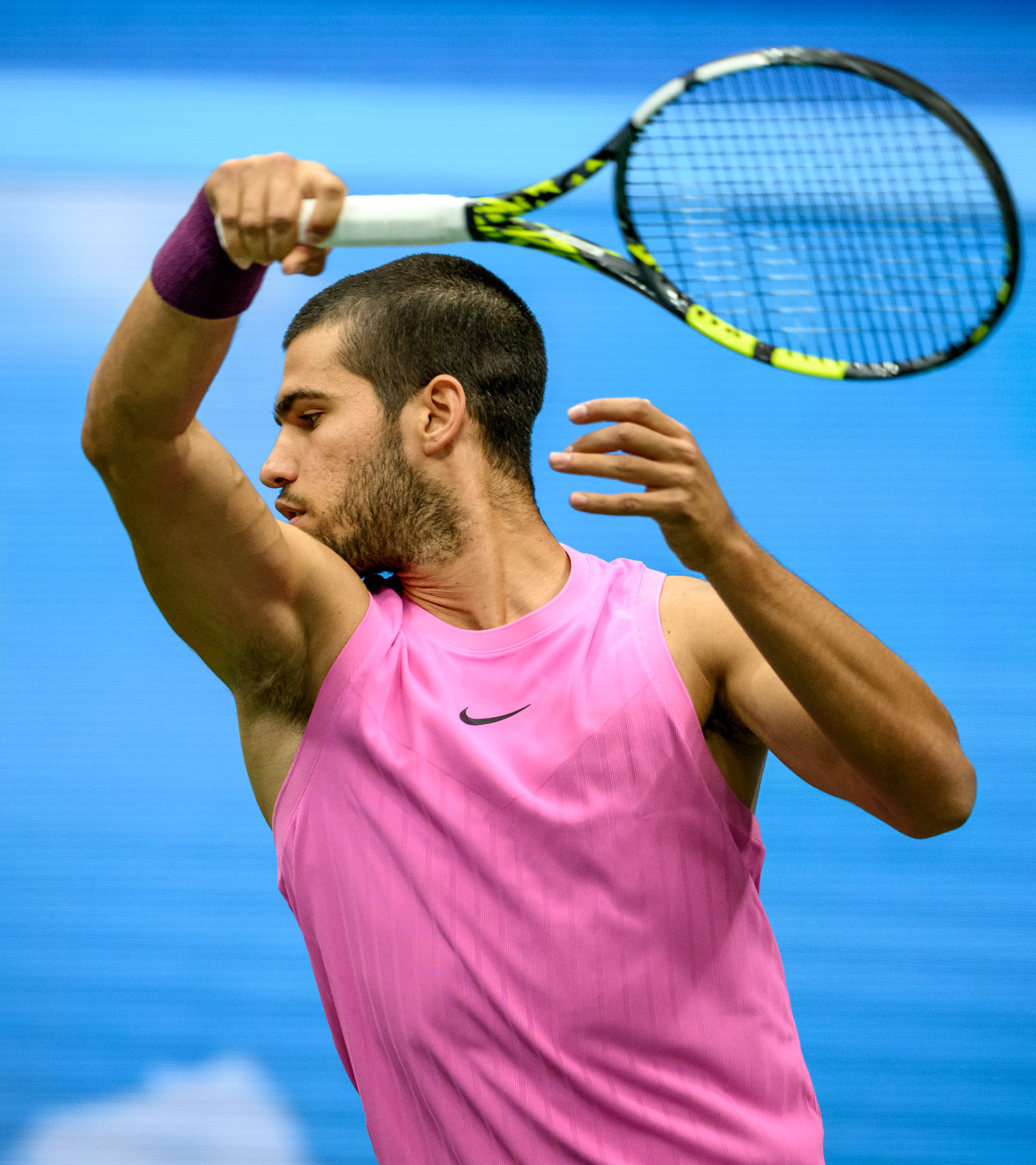Carlos Alcaraz at the 2025 US Open (Men's singles final), September 7, 2025. (Official White House Photo by Daniel Torok)