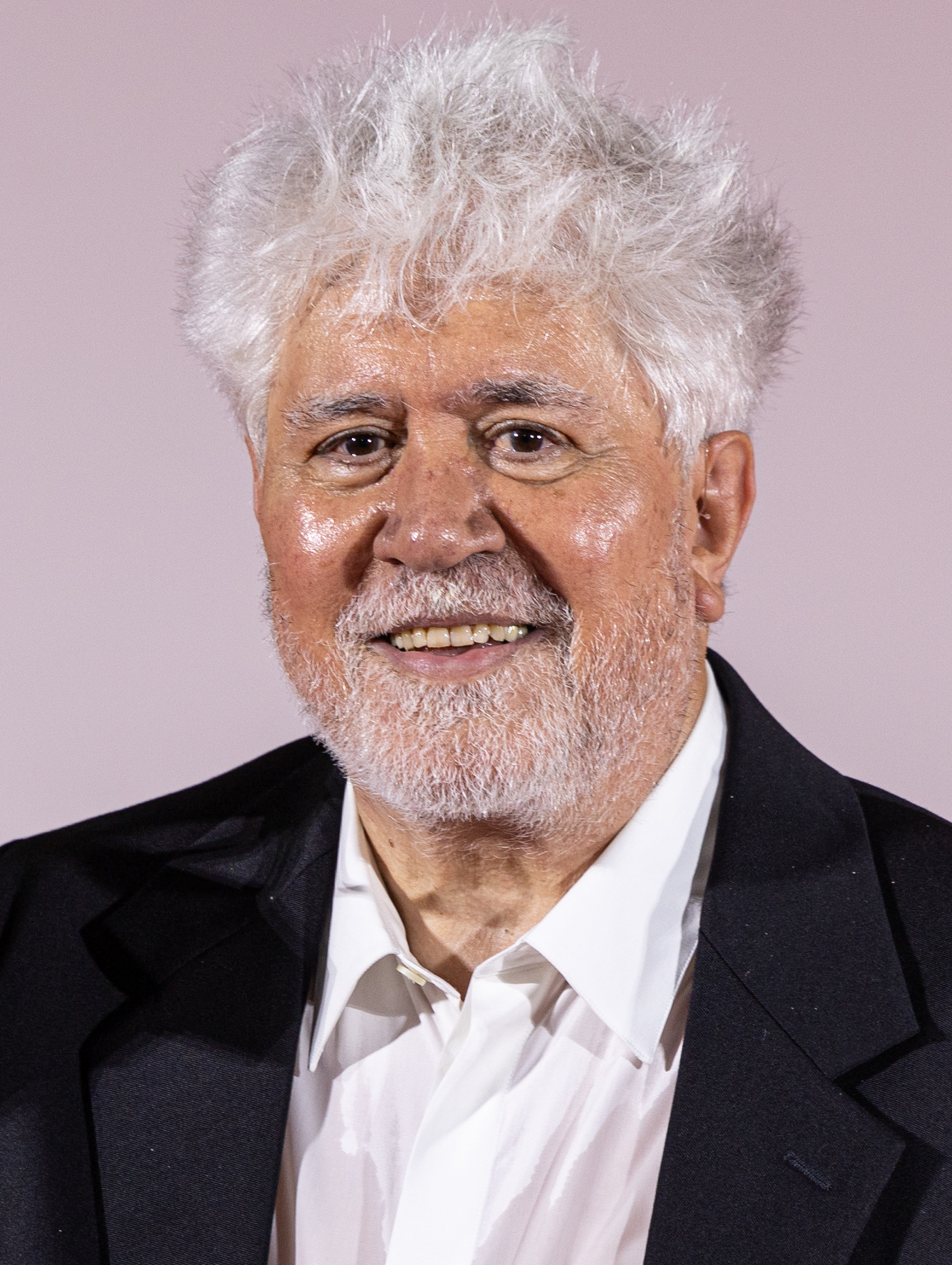 Pedro Almodóvar with his Golden Lion at the 81st Venice International Film Festival 2024