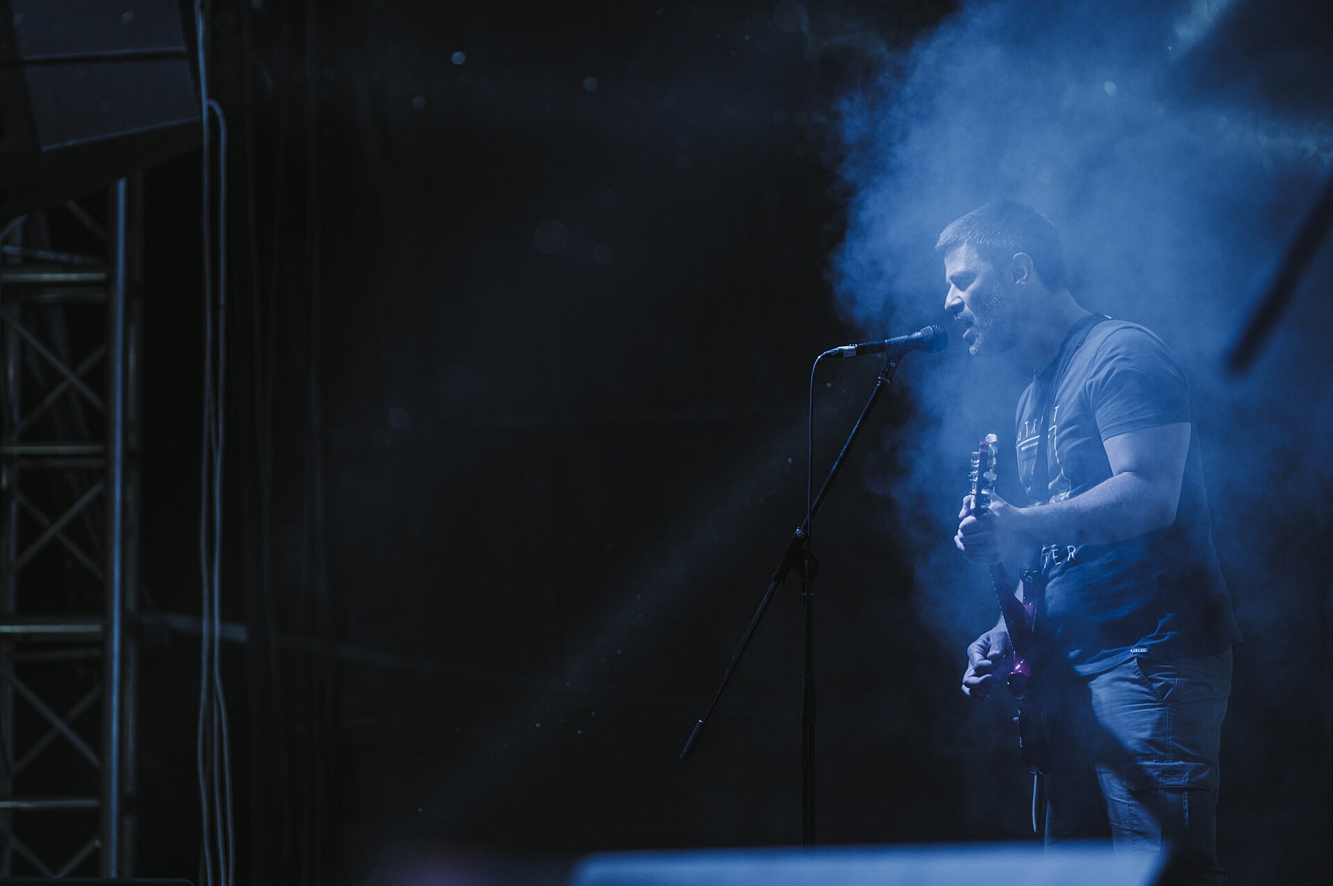 Un escenario de concierto