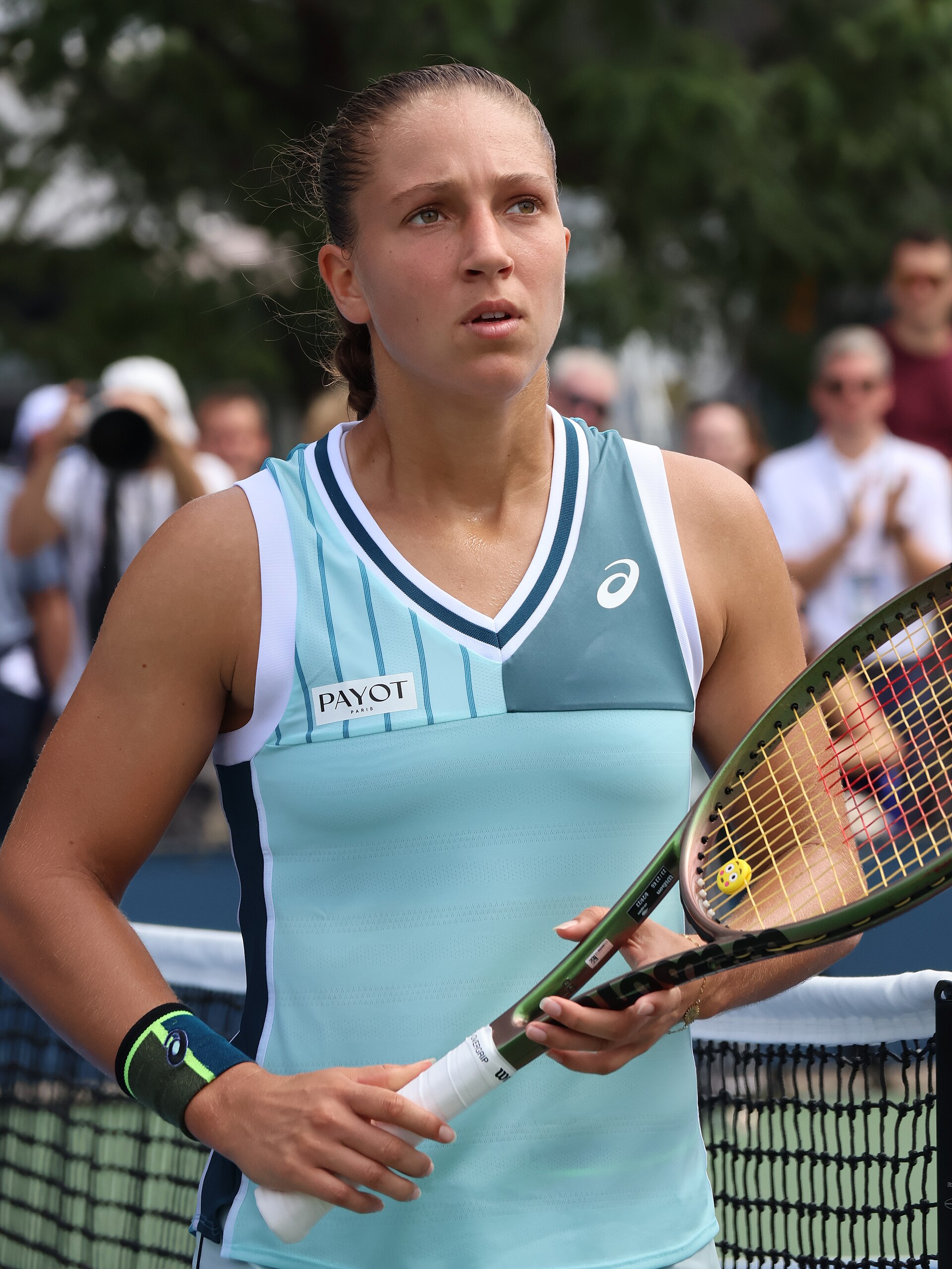 Diane Parry after the first round of the 2023 US Open