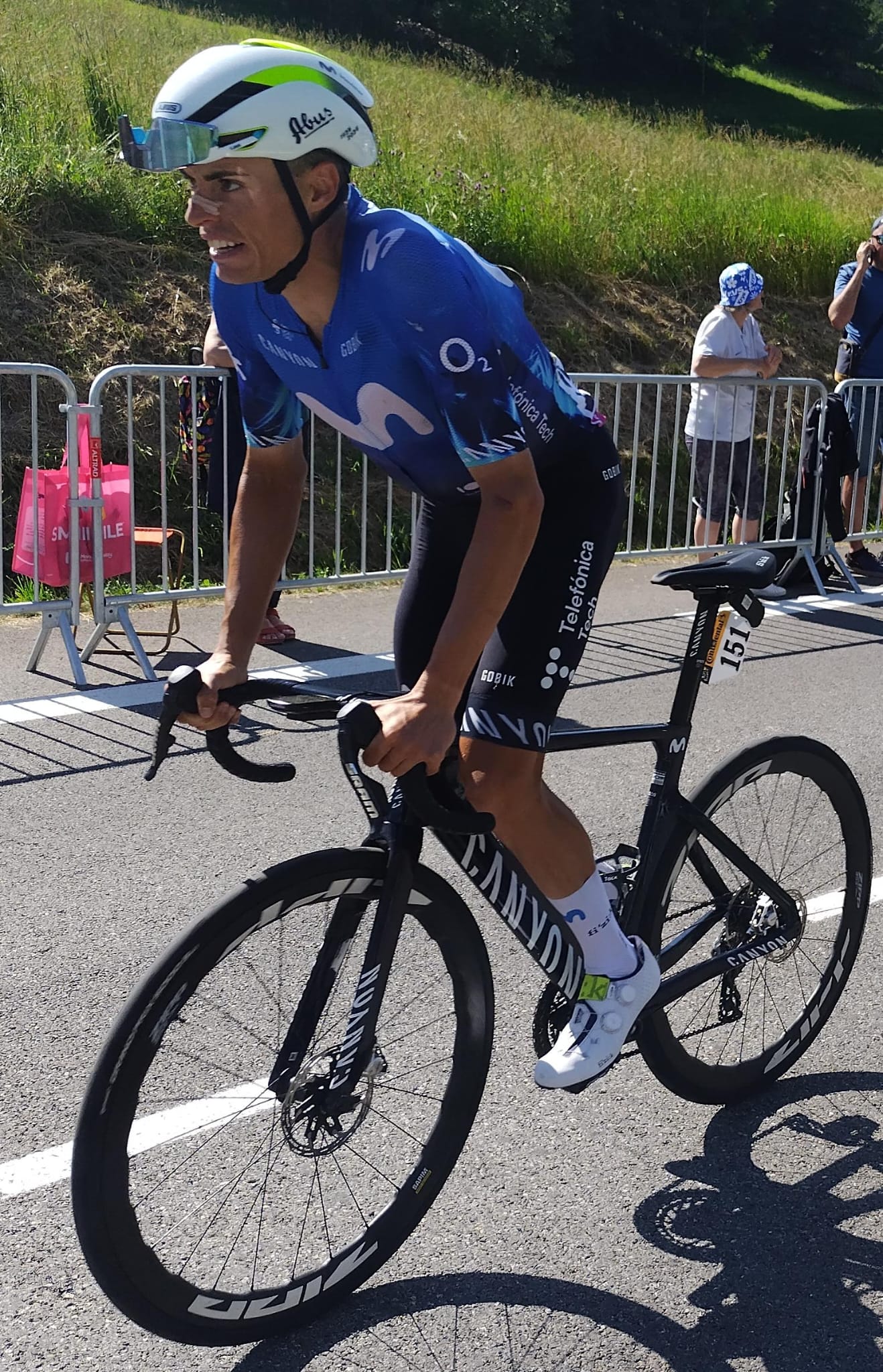Enric Mas auf der 17. Etappe bei der Tour de France 2024