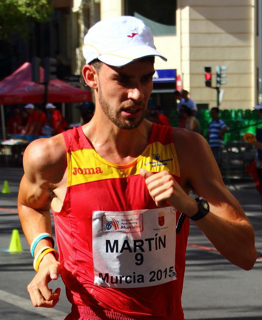 Alvaro Martin in the European Race Walking Cup. Murcia (Spain), May 17, 2015.