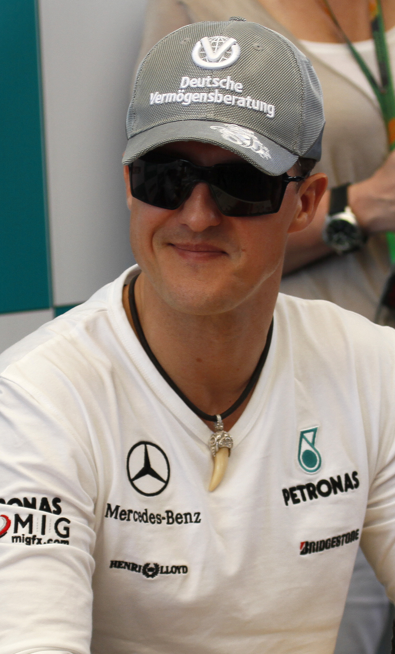 Formula One 2010 Rd.3 Malaysian GP: Michael Schumacher (Mercedes GP) at autograph session on Sunday.