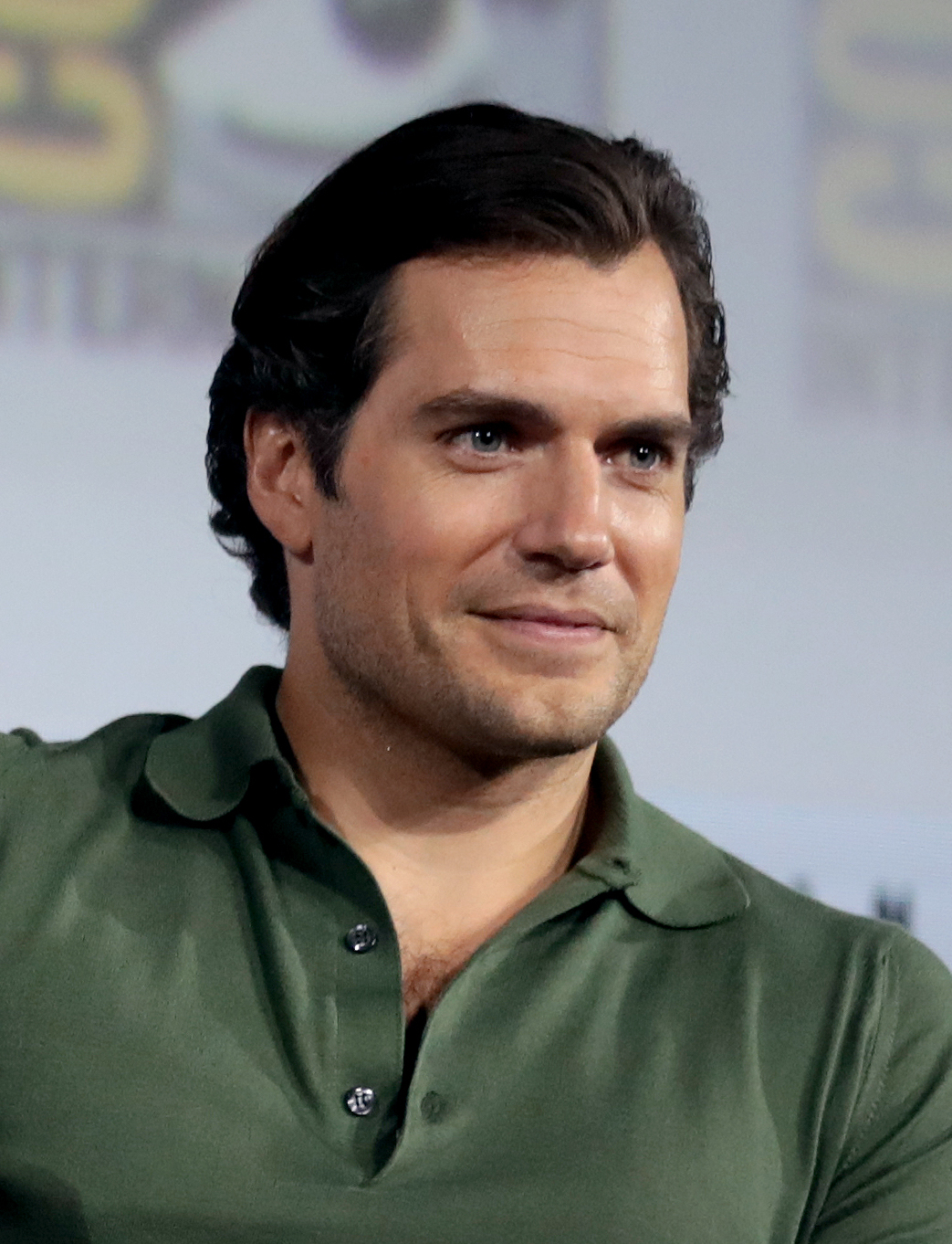 Freya Allan and Henry Cavill speaking at the 2019 San Diego Comic Con International, for "The Witcher", at the San Diego Convention Center in San Diego, California. Please attribut