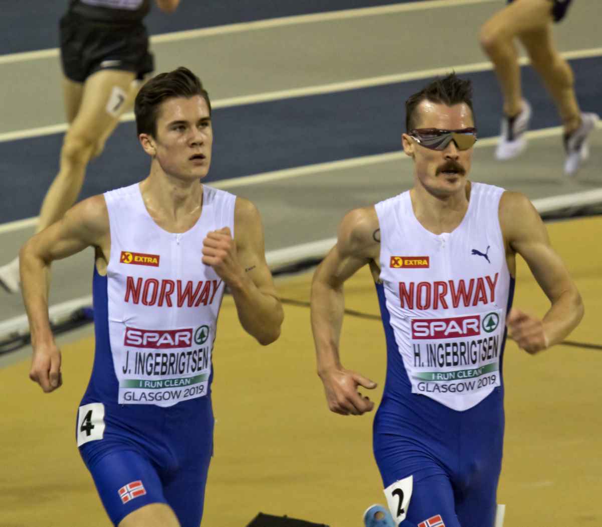 Jakob and Henrik Ingebrigtsen, Glasgow 2019