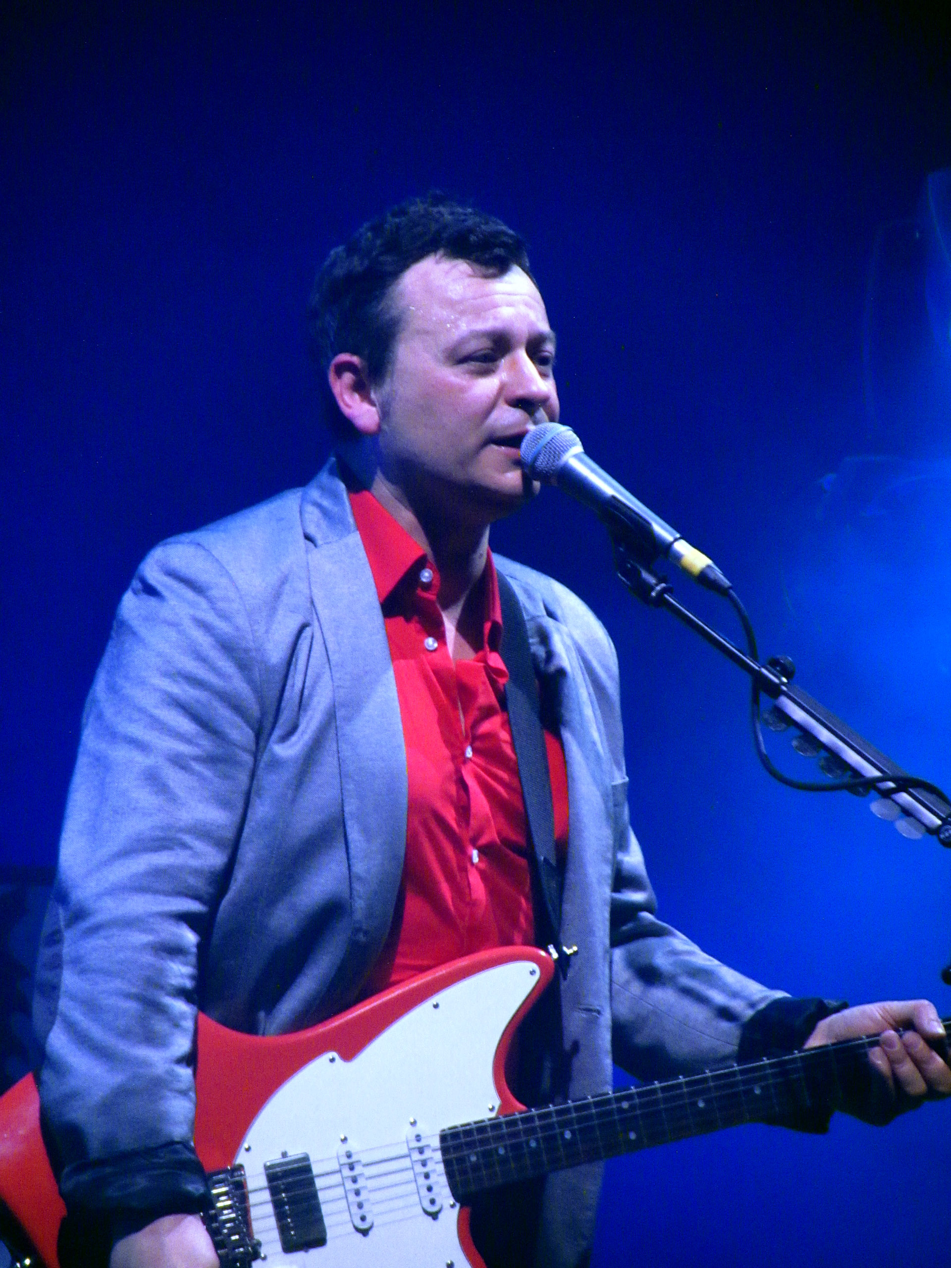 James Dean Bradfield performing with Manic Street Preachers in 2014