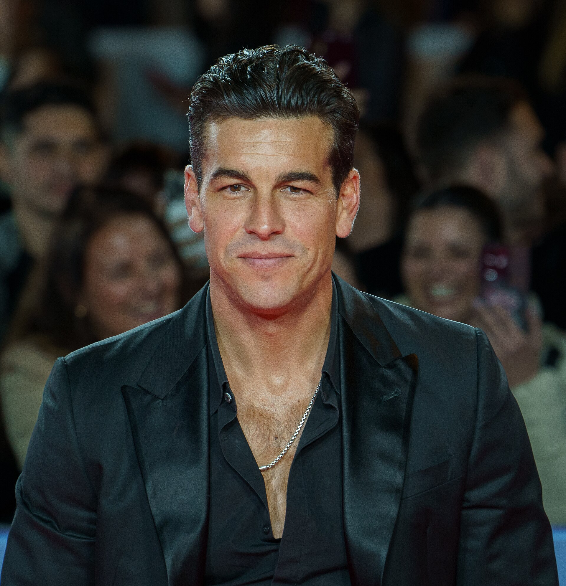 Mario Casas at the Red Carpet of the Malaga 2025 Festival next to Cervantes Theater