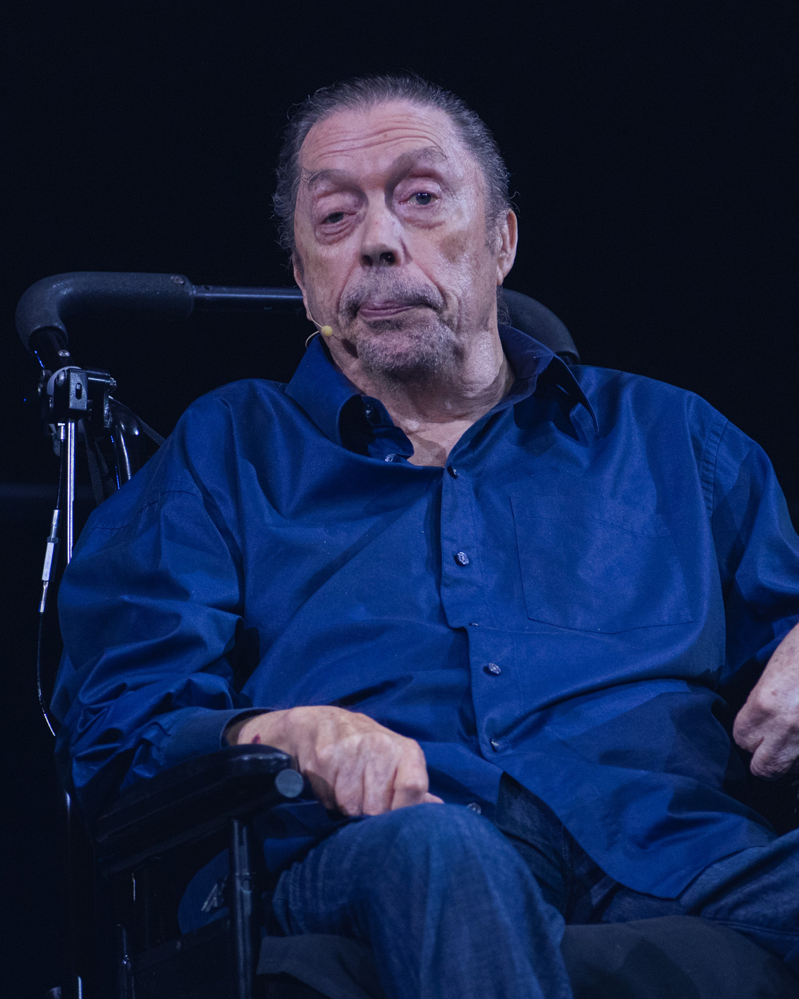 Tim Curry at a Q&amp;A for the 50th anniversary of The Rocky Horror Picture Show in Los Angeles, California