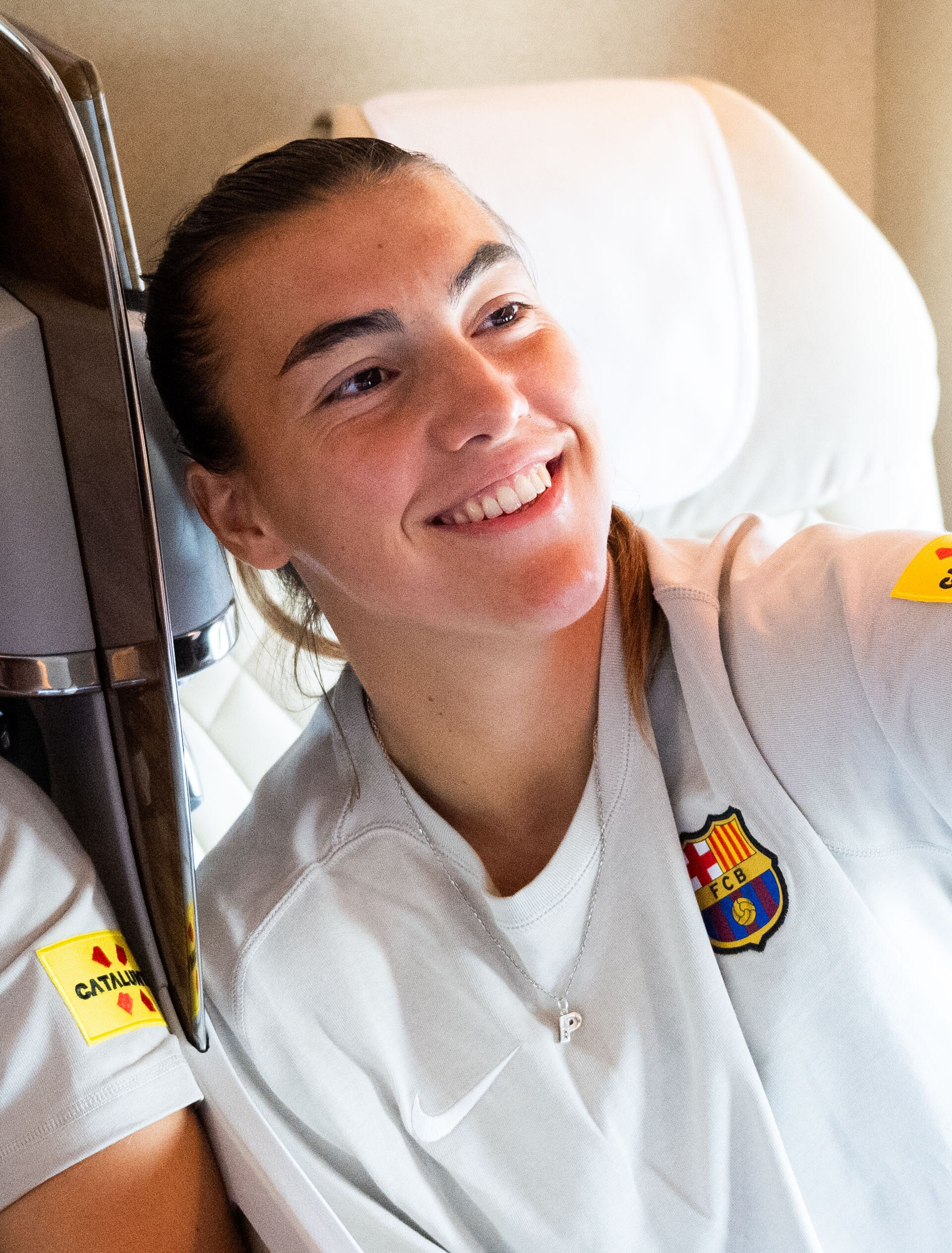 Claudia Pina and Patricia Guijarro during Barcelona femení's 2023 pre-season tour of Mexico