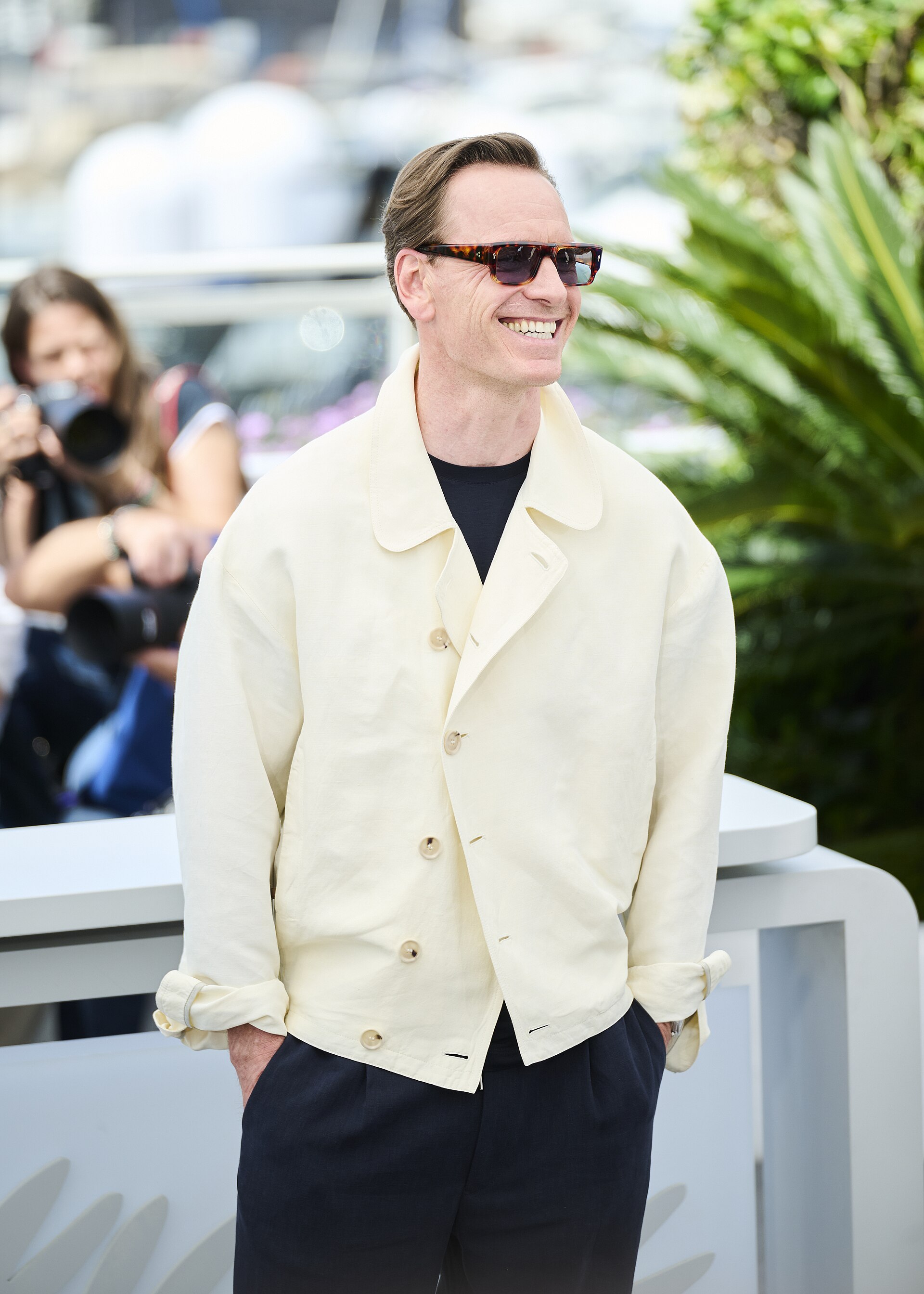 Michael Fassbender poses during a photocall of the film "Hope" at the 79th edition of the Cannes Film Festival in Cannes, southern France on May 18, 2026
