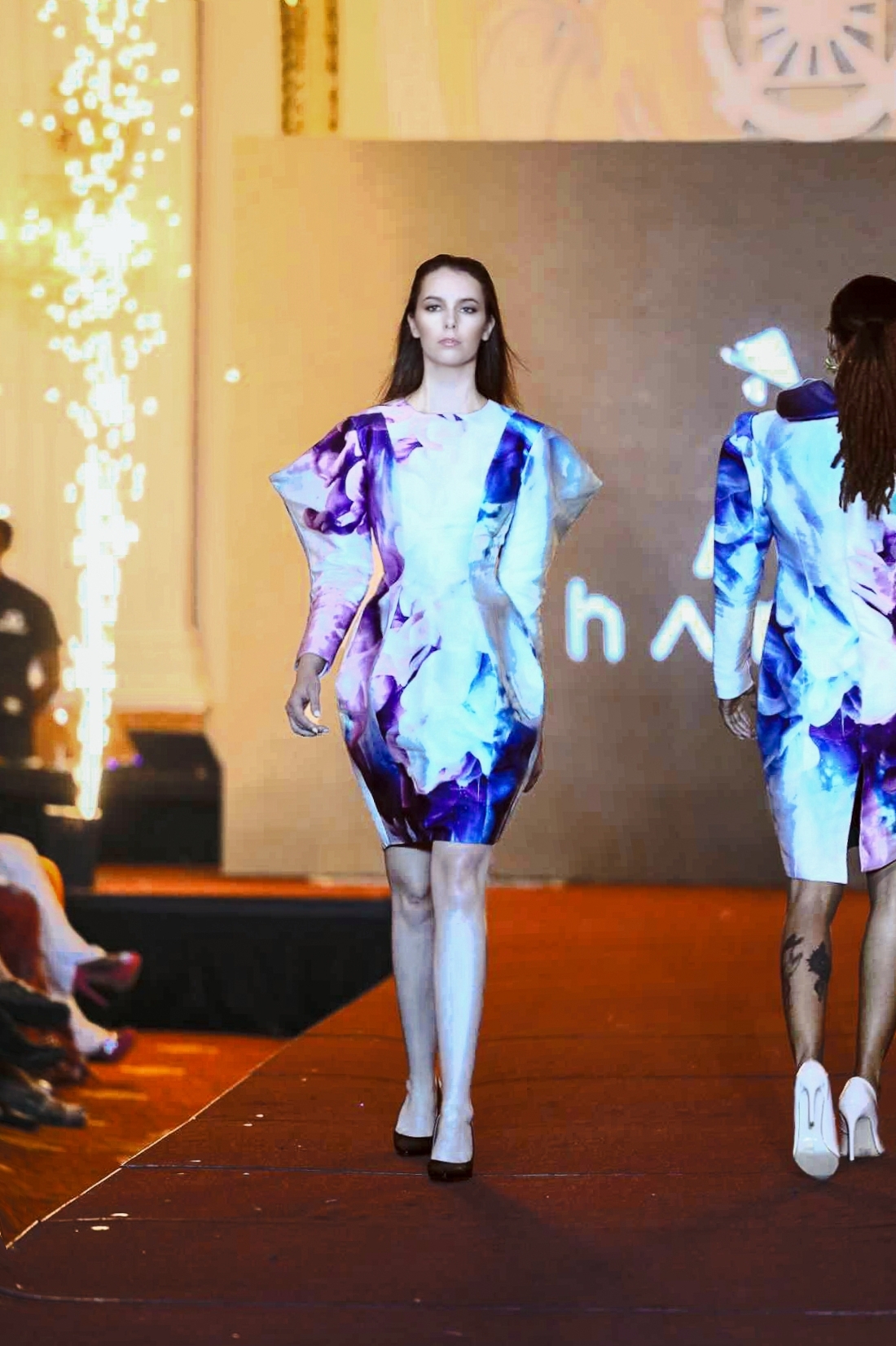 Amandine (fashion model and psychologist) at New York Fashion Week