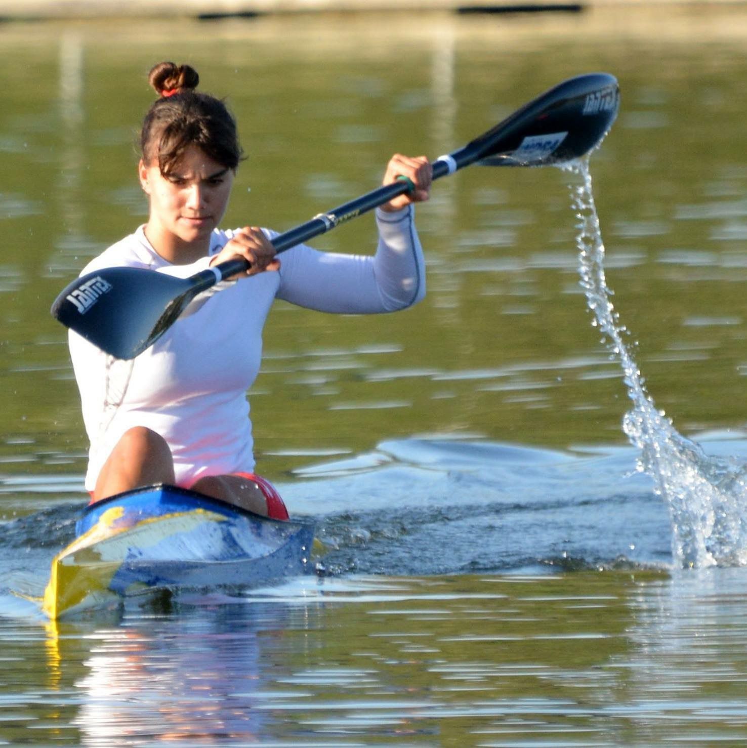 Sara Ouzande, piragüista, en Trasona 2014