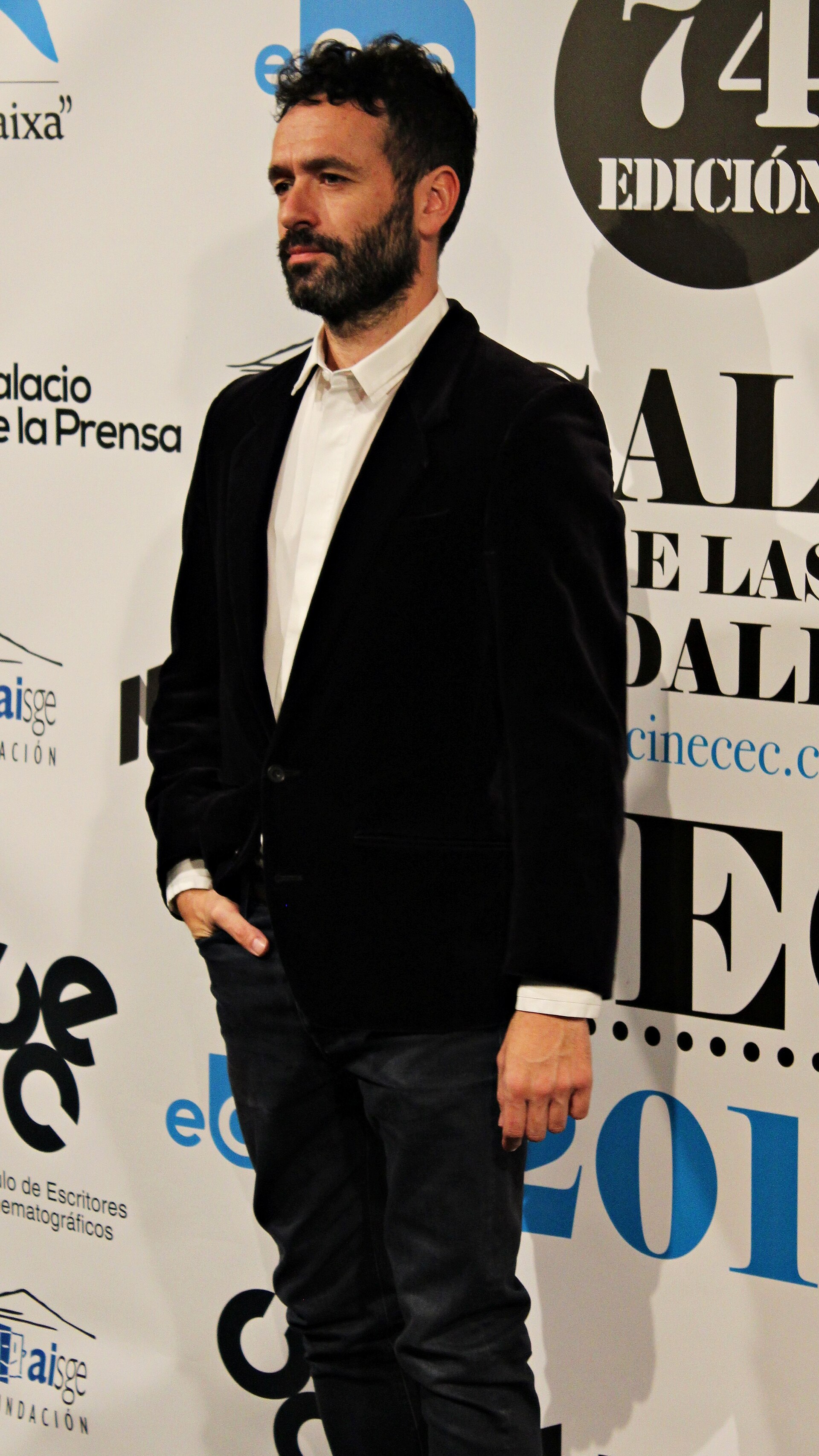 El director Rodrigo Sorogoyen en la 74 edición de las Medallas del Círculo de Escritores Cinematográficos donde competía con su película El reino.