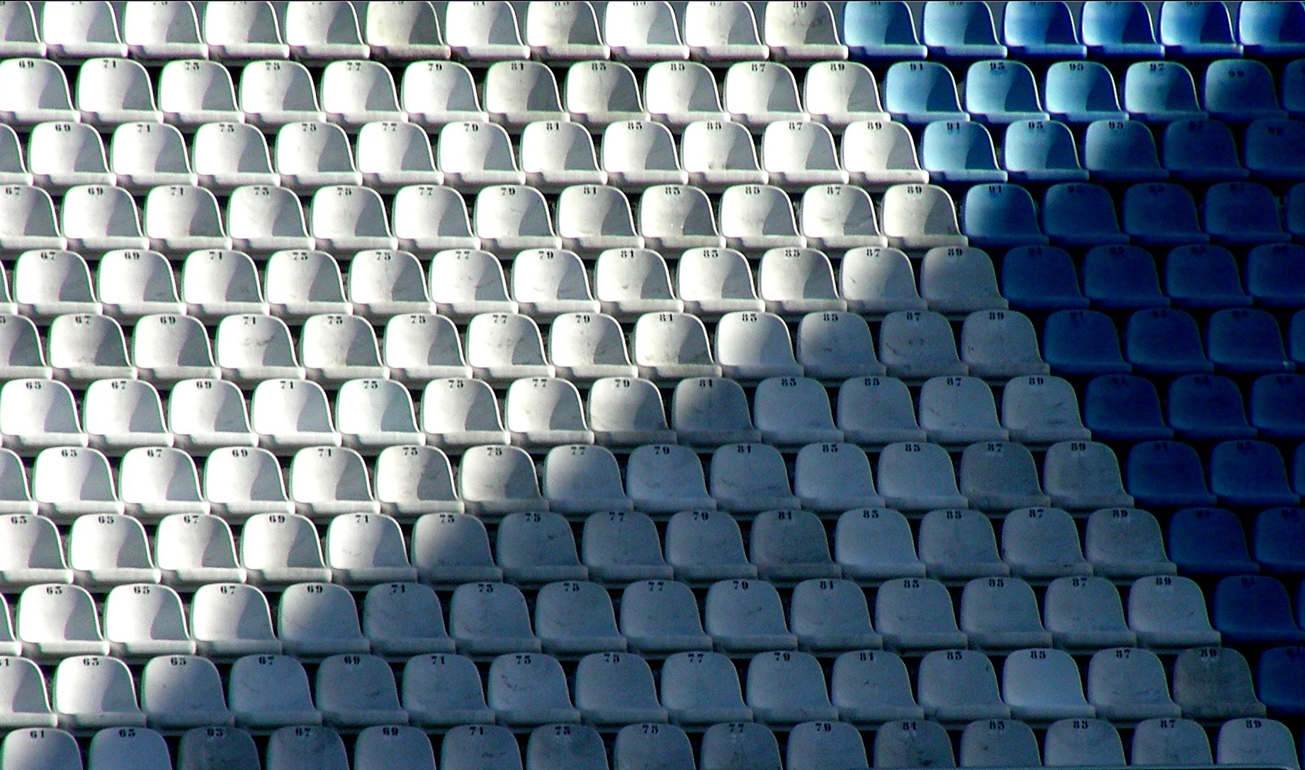 Detalle na grada do estadio de Riazor
