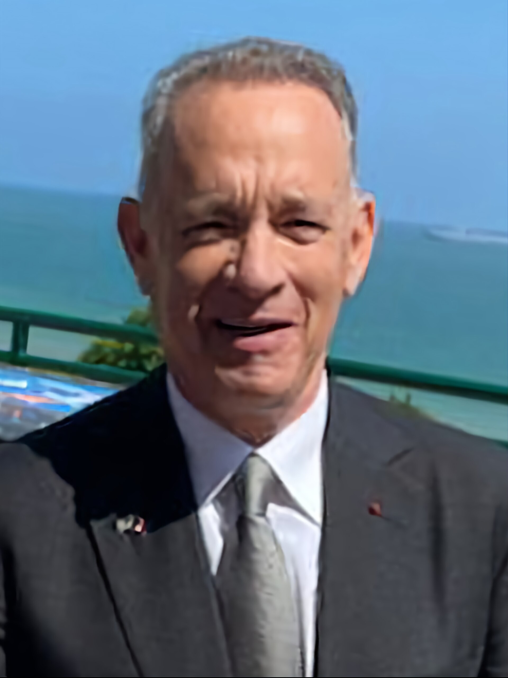 United States Senator Ted Cruz with actor Tom Hanks at the 80th anniversary of D-Day landings in Normandy, France.